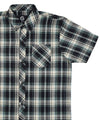 G953 Kemeja Noir Blanc Checkered Top