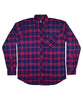 H137 KemejaBrick Red Plaid